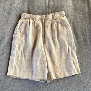 Vintage High Waisted Linen Shorts
